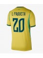 Brazílie Lucas Paqueta #20 Domácí Dres MS 2026 Krátký Rukáv Brazílie Lucas Paqueta #20 Domácí Dres MS 2026 Krátký Rukáv